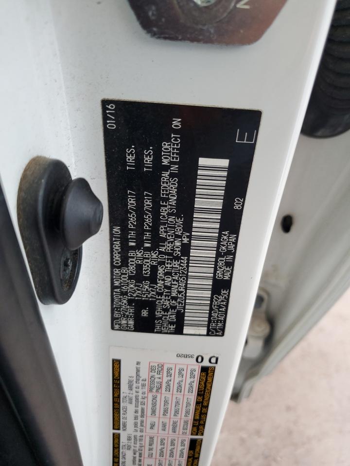 2016 Toyota 4Runner Sr5 VIN: JTEZU5JR4G5123444 Lot: 71842185