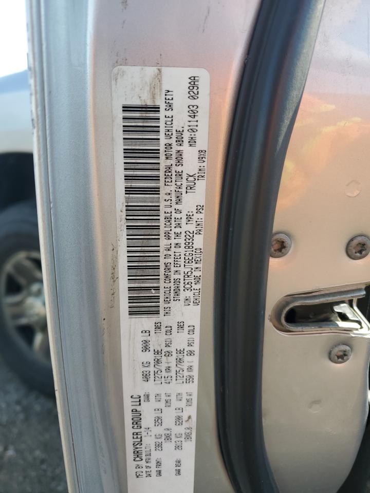2014 Ram 2500 Slt VIN: 3C6TR5JT6EG189322 Lot: 72057955