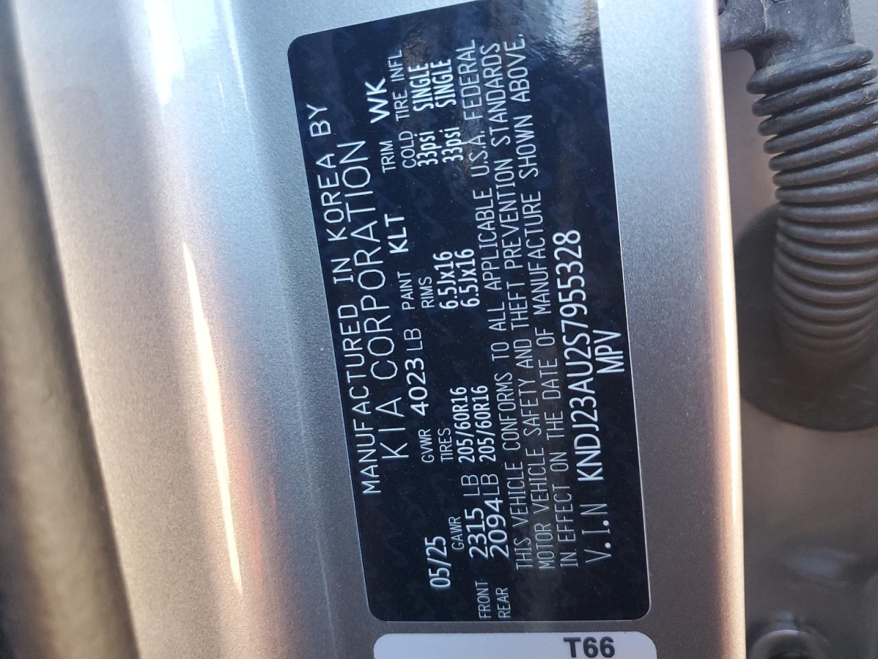 2025 Kia Soul Lx VIN: KNDJ23AU2S7955328 Lot: 81699915