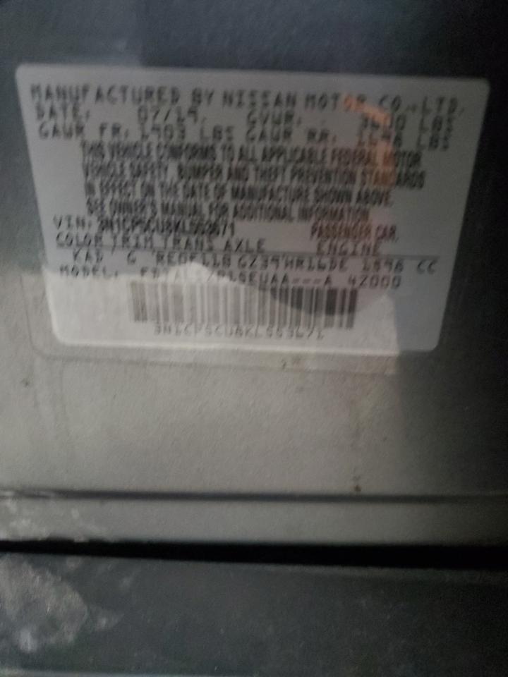 2019 Nissan Kicks S VIN: 3N1CP5CU8KL553671 Lot: 70923535