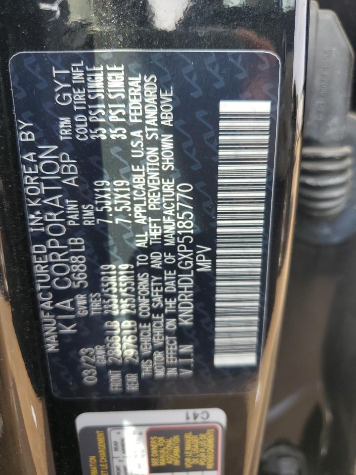 2023 Kia Sorento Ex VIN: KNDRHDLGXP5185770 Lot: 72040335