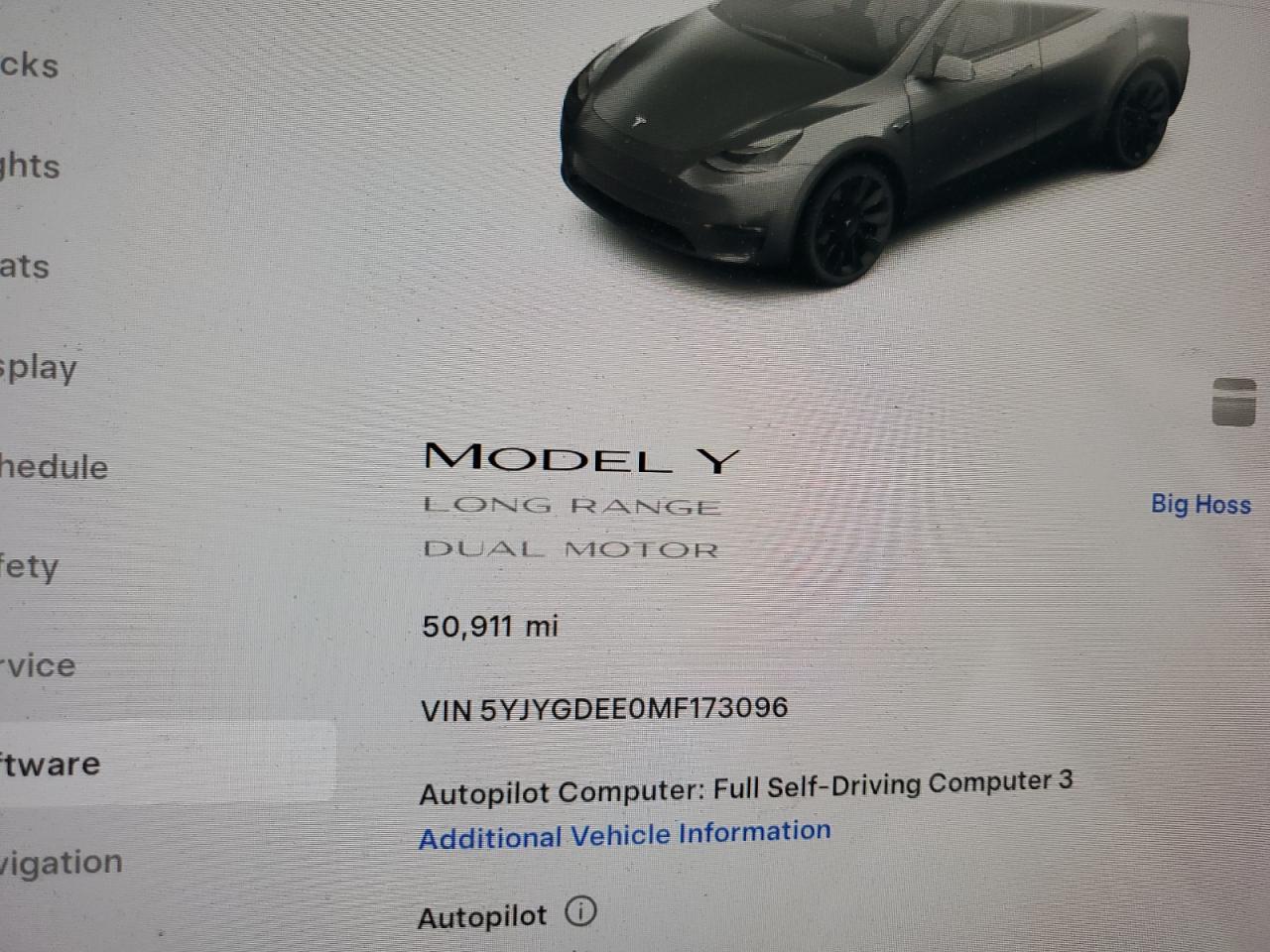 2021 Tesla Model Y VIN: 5YJYGDEE0MF173096 Lot: 80743495