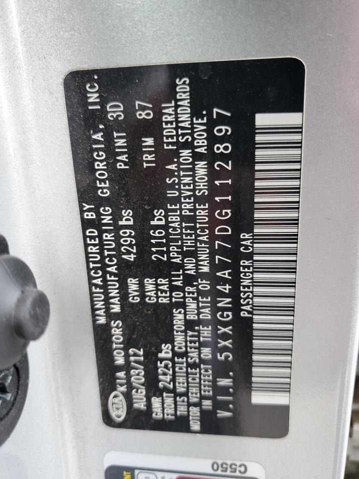 2013 Kia Optima Ex VIN: 5XXGN4A77DG112897 Lot: 80511605