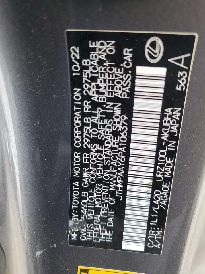 2023 Lexus Lc 500 VIN: JTHMPAAY6PA106379 Lot: 81851065