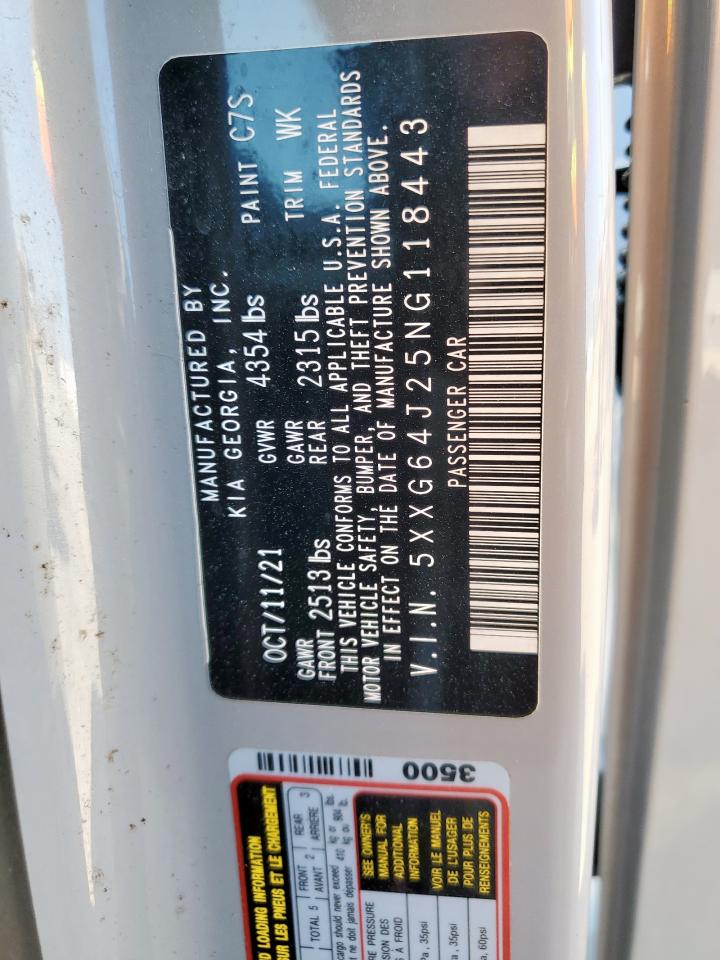 2022 Kia K5 Gt Line VIN: 5XXG64J25NG118443 Lot: 80116225