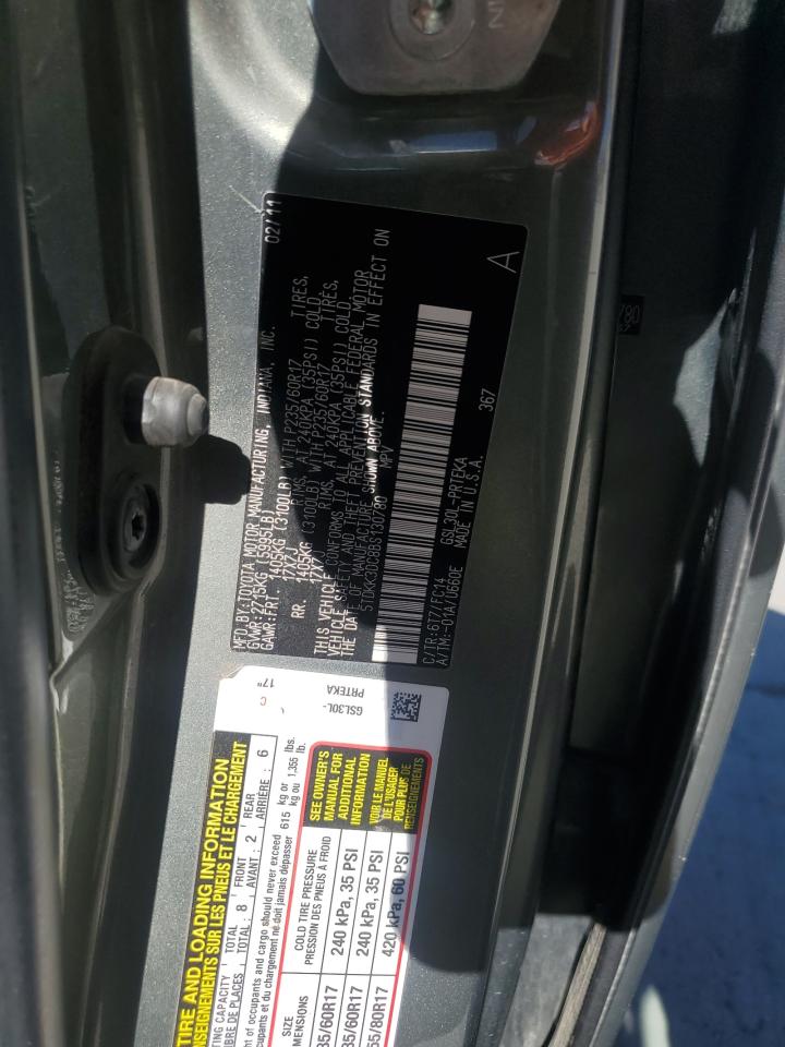 2011 Toyota Sienna Le VIN: 5TDKK3DC8BS130780 Lot: 84043465