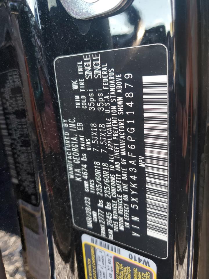 2023 Kia Sportage Sx VIN: 5XYK43AF6PG114879 Lot: 80007895