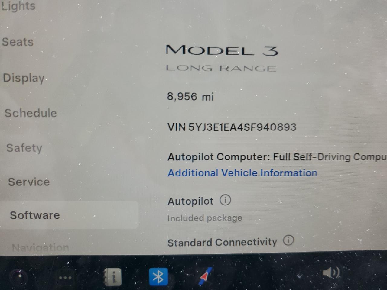 2025 Tesla Model 3 VIN: 5YJ3E1EA4SF940893 Lot: 84287815