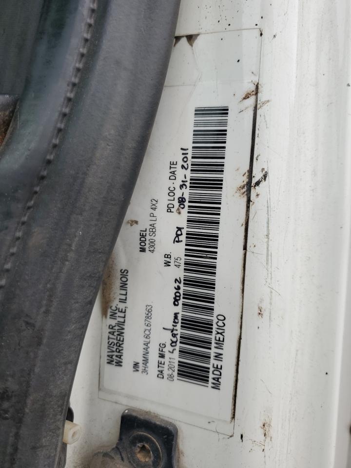 2012 International 4000 4300 Lp VIN: 3HAMNAAL6CL678563 Lot: 81275535