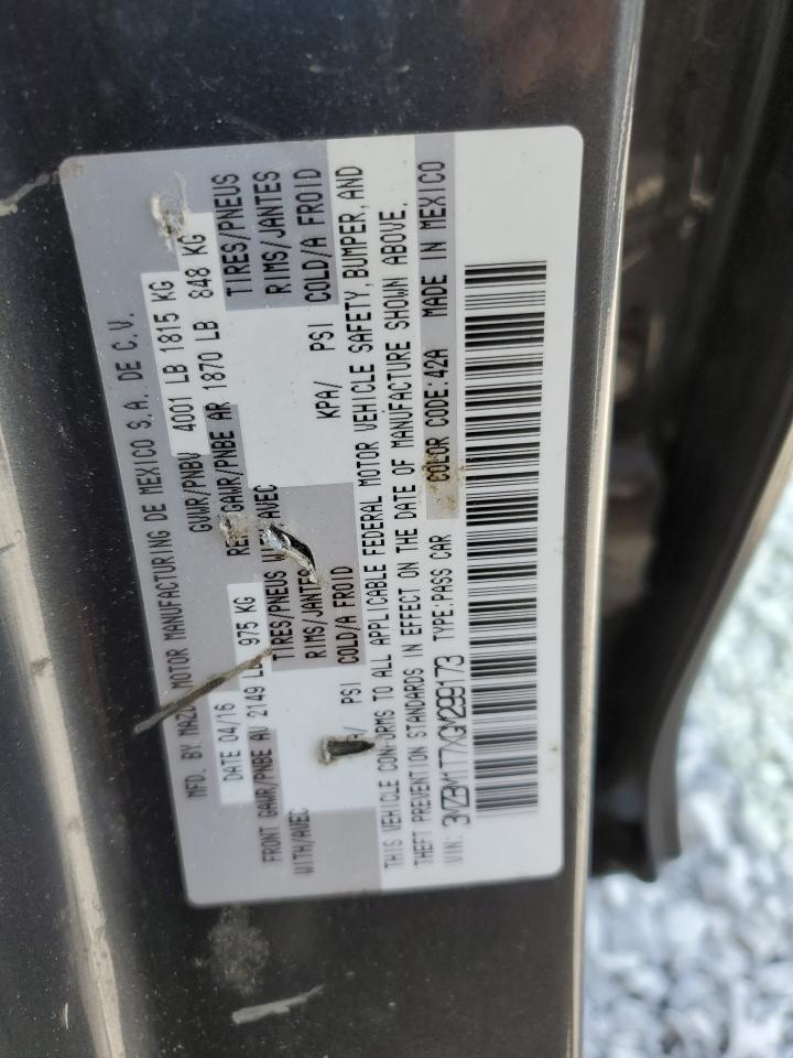 2016 Mazda 3 Sport VIN: 3MZBM1T7XGM299173 Lot: 80511135