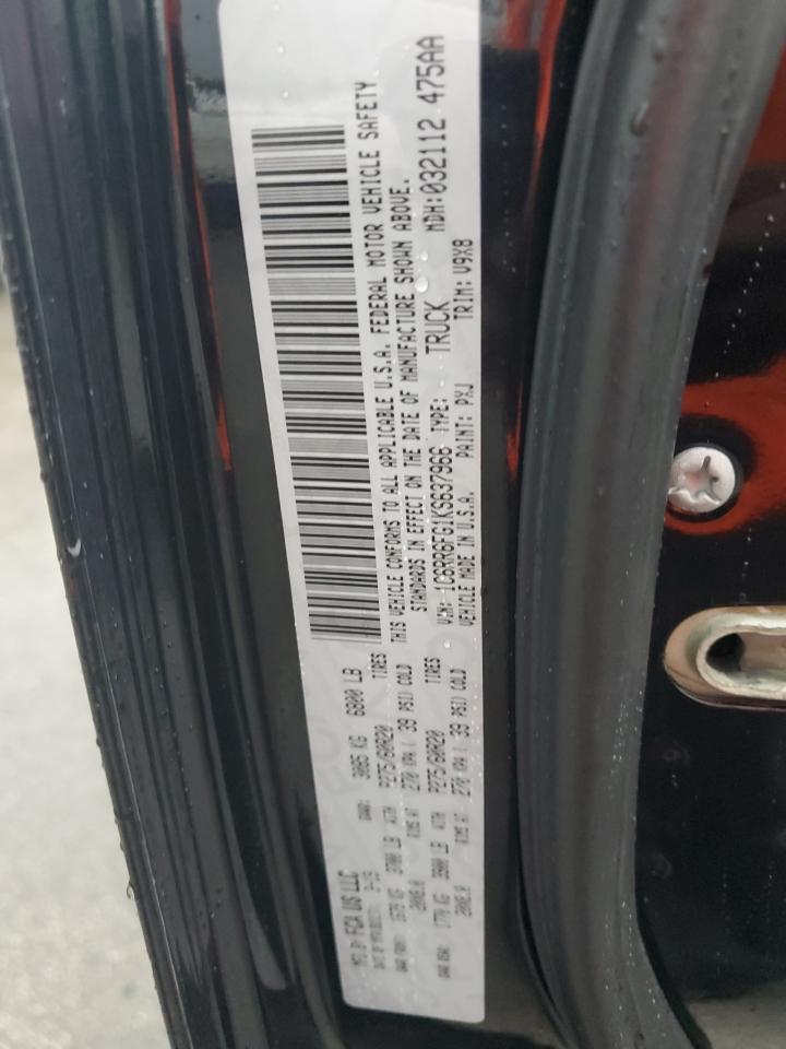 2019 Ram 1500 Classic Tradesman VIN: 1C6RR6FG1KS637966 Lot: 81295805