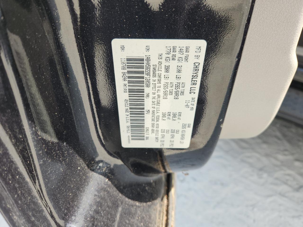 2008 Chrysler Aspen Limited VIN: 1A8HX58228F120580 Lot: 71200825
