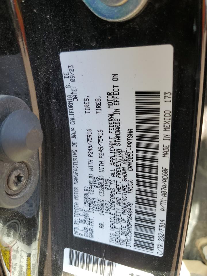 2023 Toyota Tacoma Double Cab VIN: 3TMCZ5AN5PM640478 Lot: 70737415