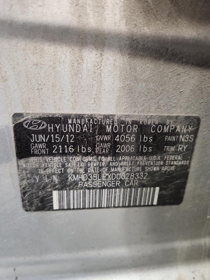 2013 Hyundai Elantra Gt VIN: KMHD35LEXDU028332 Lot: 71561655