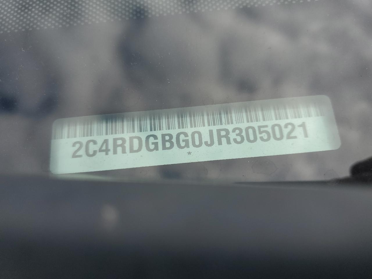 2018 Dodge Grand Caravan Se VIN: 2C4RDGBG0JR305021 Lot: 71393835