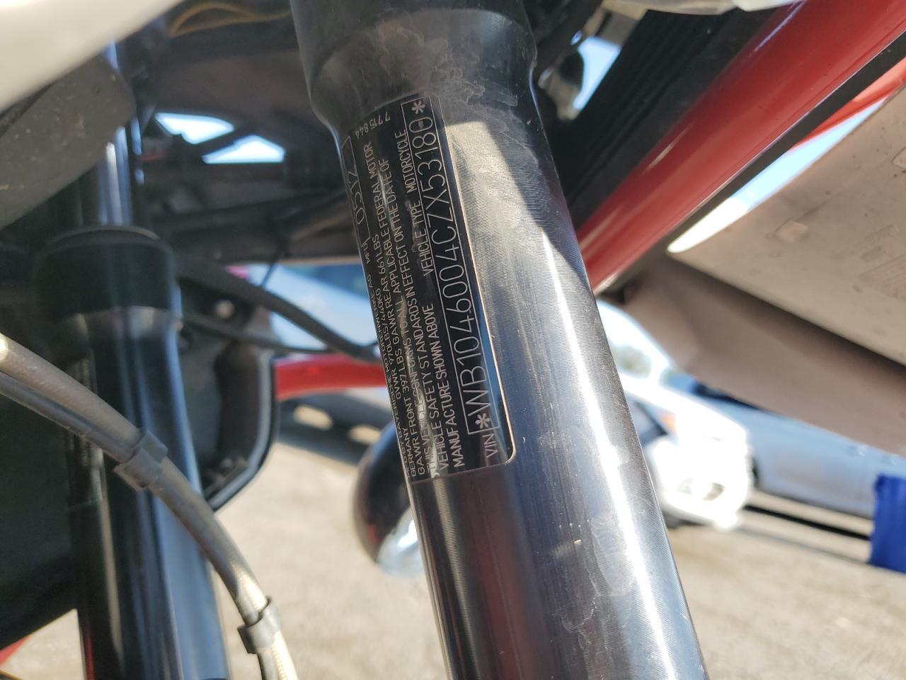 2012 BMW R1200 Gs VIN: WB1046004CZX53180 Lot: 80787815