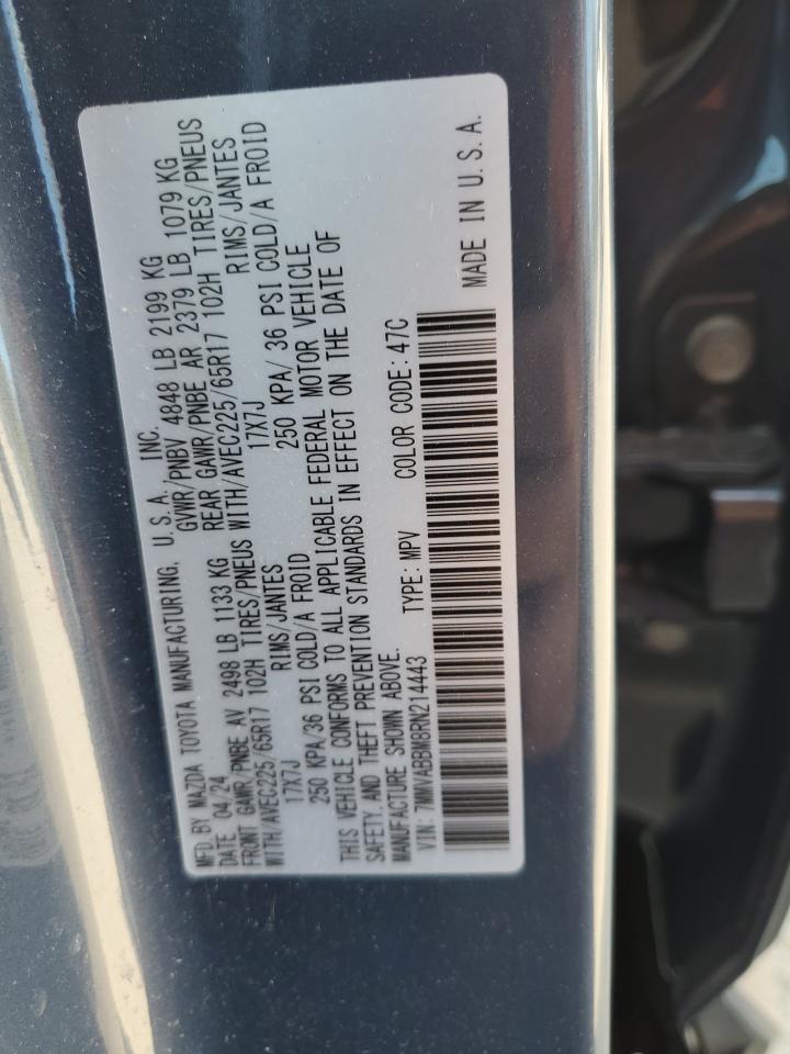 2024 Mazda Cx-50 Preferred VIN: 7MMVABBM8RN214443 Lot: 80247105