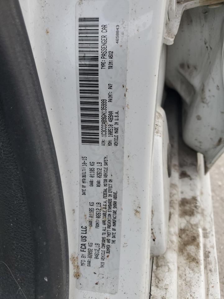 2016 Chrysler 200 Limited VIN: 1C3CCCAB9GN135999 Lot: 80192685