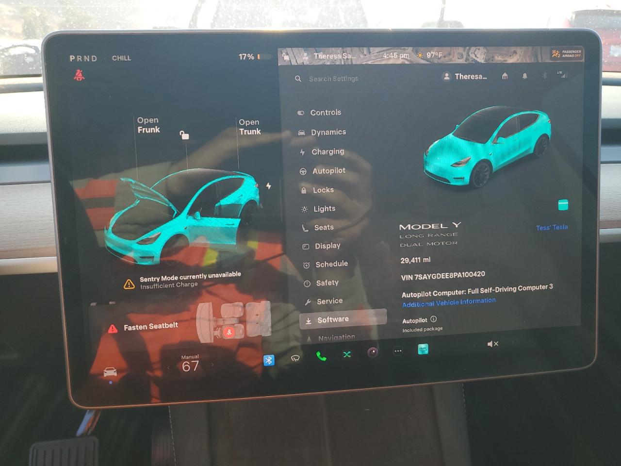 2023 Tesla Model Y VIN: 7SAYGDEE8PA100420 Lot: 84045185