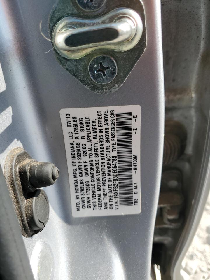 2013 Honda Civic Ex VIN: 19XFB2F83DE064785 Lot: 80127015