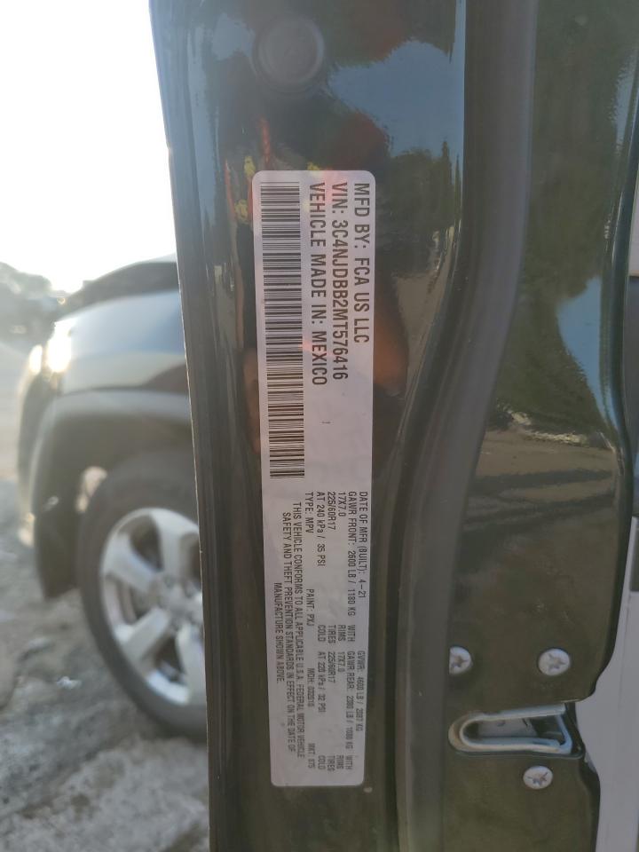 2021 Jeep Compass Latitude VIN: 3C4NJDBB2MT576416 Lot: 72095825