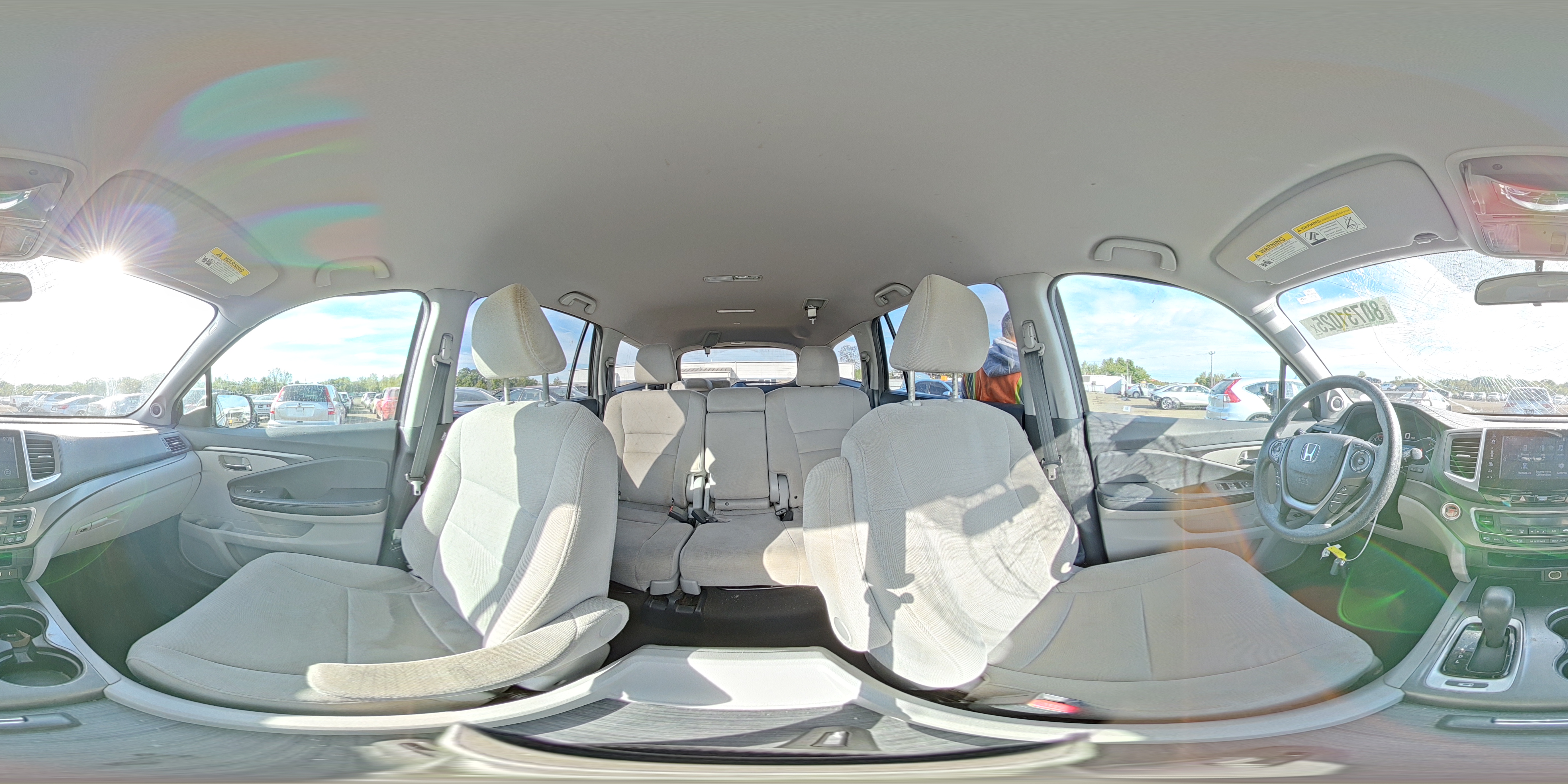 2017 Honda Pilot Ex VIN: 5FNYF6H3XHB048735 Lot: 80731025