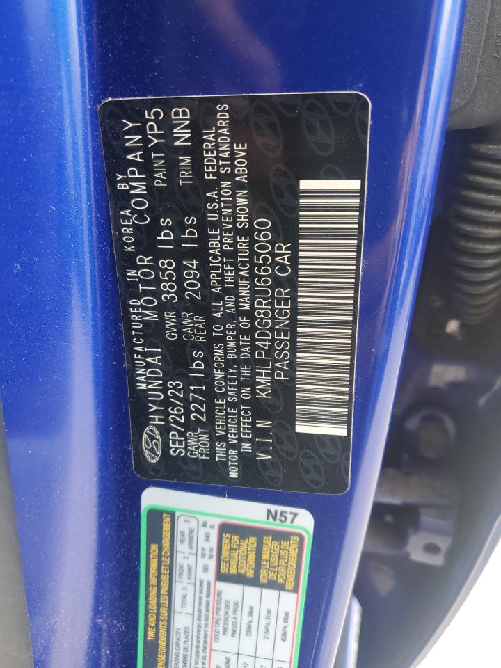 2024 Hyundai Elantra Limited VIN: KMHLP4DG8RU665060 Lot: 81067385