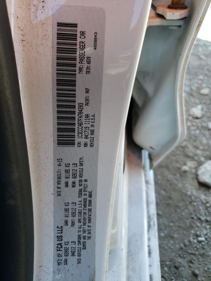 2015 Chrysler 200 Limited VIN: 1C3CCCAB7FN704203 Lot: 71508575