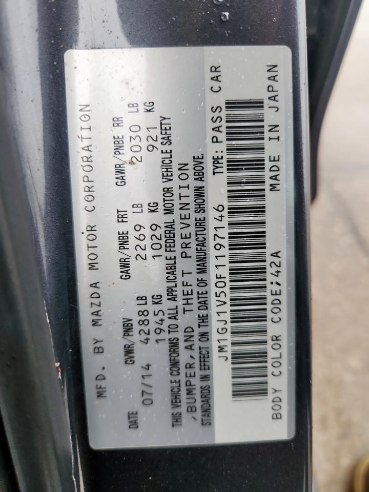 2015 Mazda 6 Touring VIN: JM1GJ1V50F1197146 Lot: 81494945