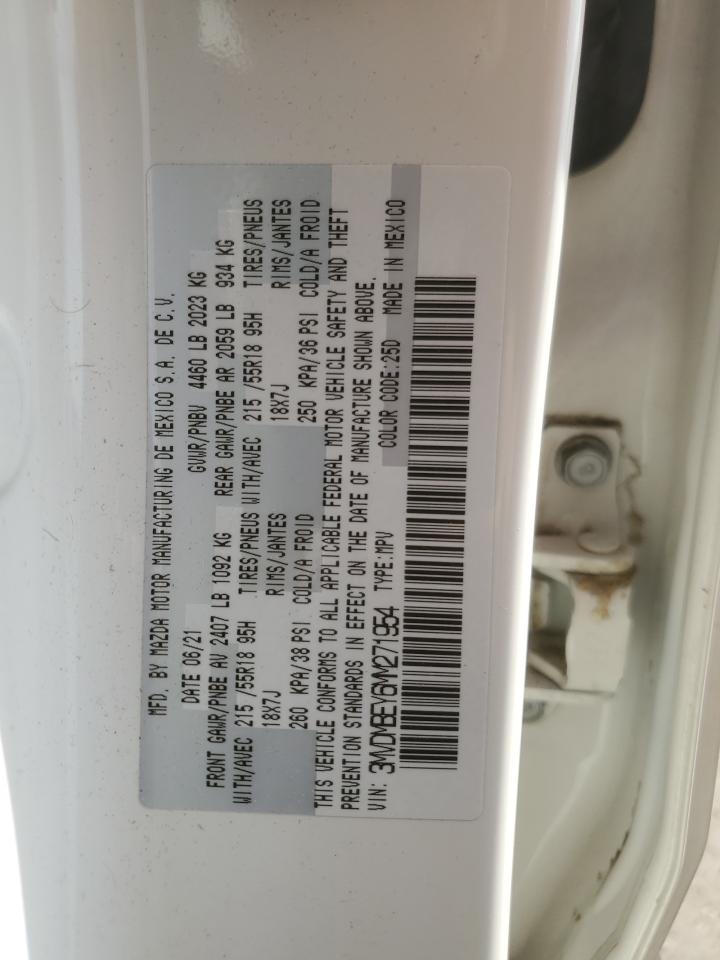 2021 Mazda Cx-30 Premium Plus VIN: 3MVDMBEY6MM271954 Lot: 71831625