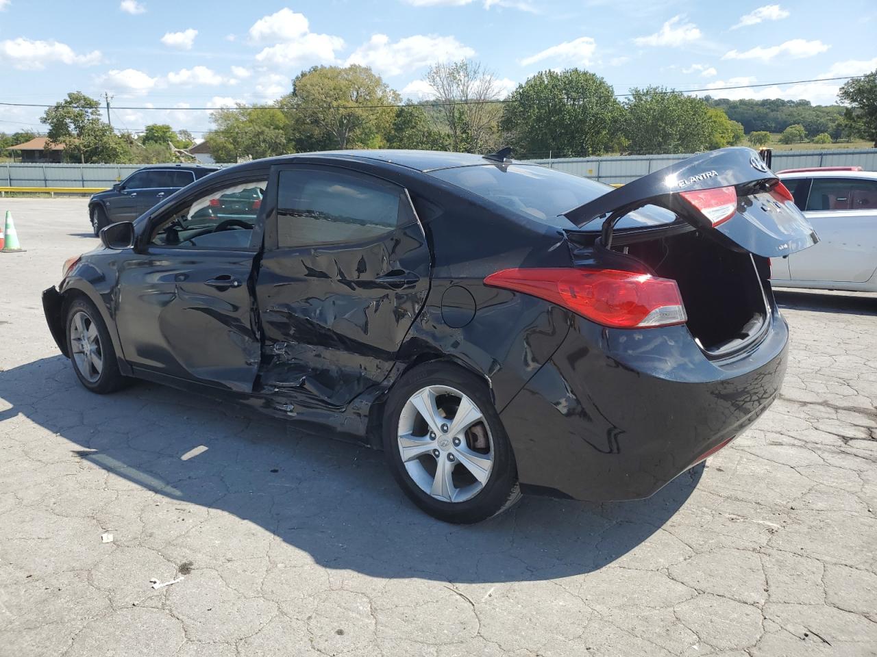2013 Hyundai Elantra Gls black null gas KMHDH4AE7DU908452 photo #3