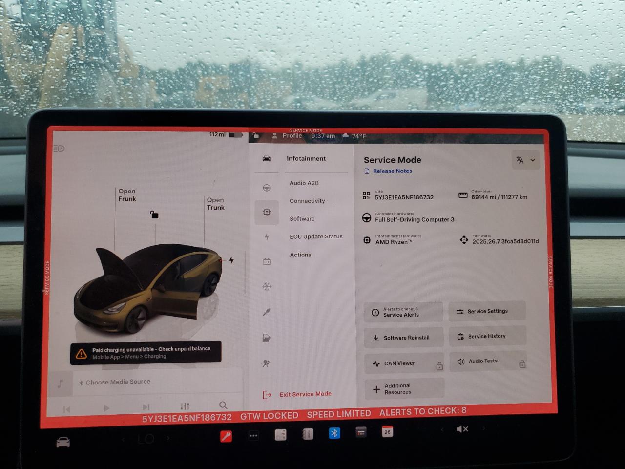 2022 Tesla Model 3 VIN: 5YJ3E1EA5NF186732 Lot: 81079865