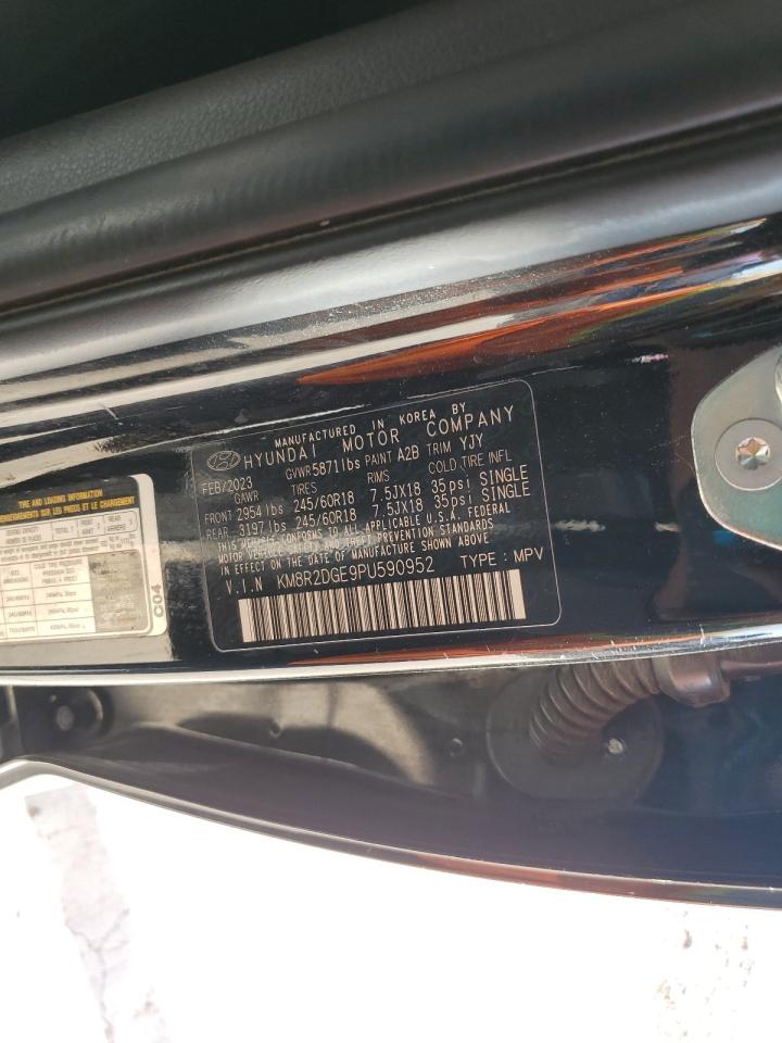 2023 Hyundai Palisade Sel VIN: KM8R2DGE9PU590952 Lot: 71747225