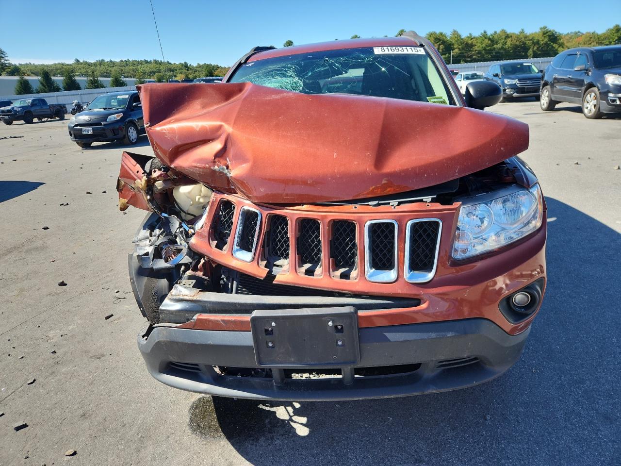 2012 Jeep Compass Latitude VIN: 1C4NJDEB7CD588335 Lot: 81693115