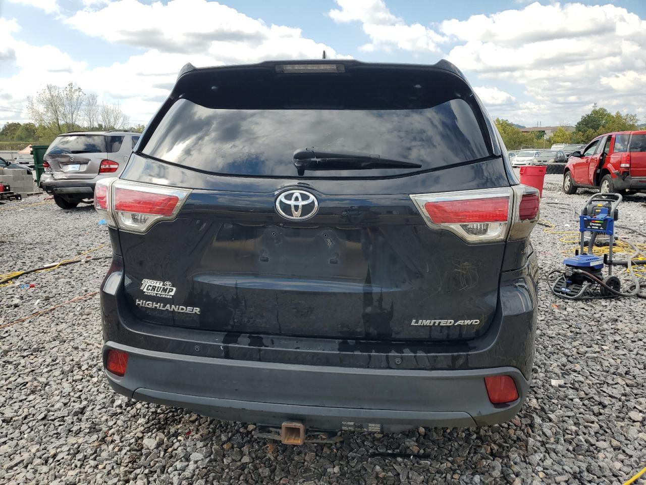 2016 Toyota Highlander Limited VIN: 5TDDKRFH7GS245009 Lot: 84548535