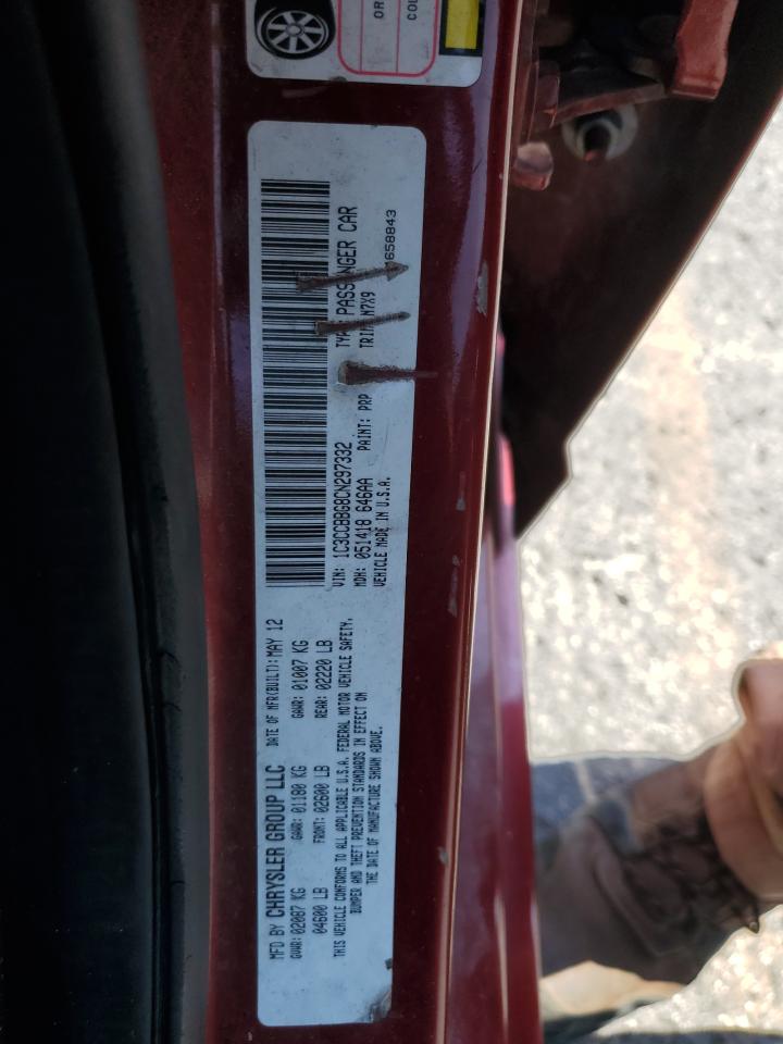 2012 Chrysler 200 Touring VIN: 1C3CCBBG8CN297332 Lot: 81046595