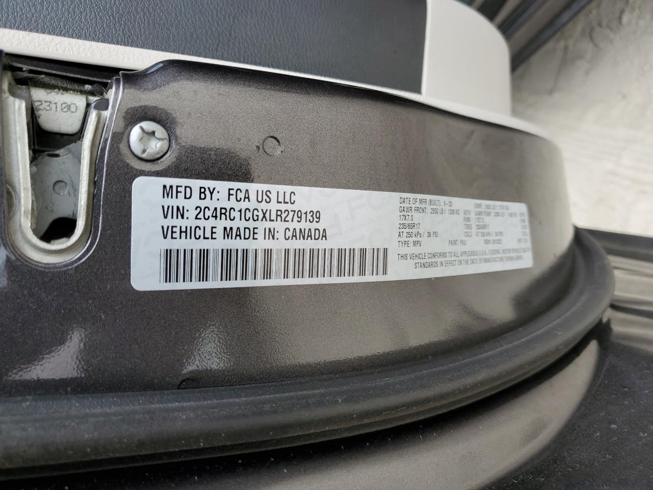 2020 Chrysler Voyager Lx VIN: 2C4RC1CGXLR279139 Lot: 71753725