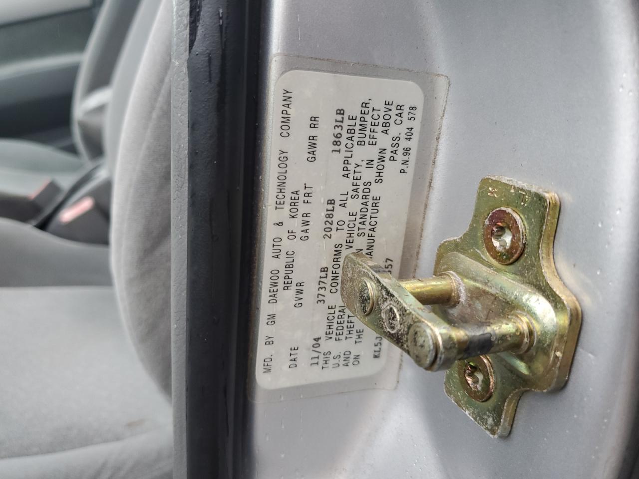 2005 Suzuki Forenza Lx VIN: KL5JJ56Z85K132557 Lot: 80202535