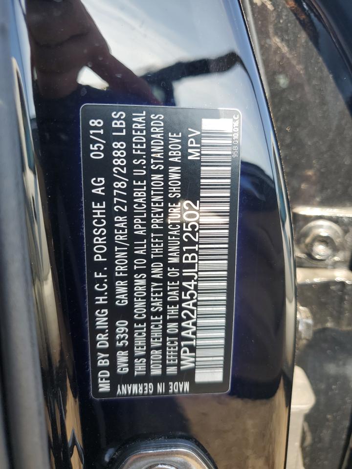 2018 Porsche Macan VIN: WP1AA2A54JLB12502 Lot: 81125865