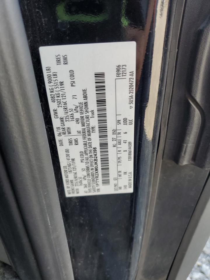 2018 Ford Transit T-250 VIN: 1FTYR2XM0JKB24398 Lot: 84177845