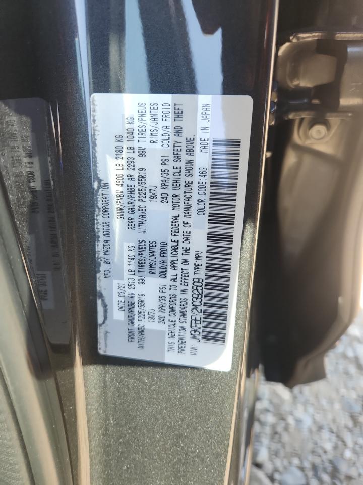 2021 Mazda Cx-5 Signature VIN: JM3KFBEY2M0392509 Lot: 80748155