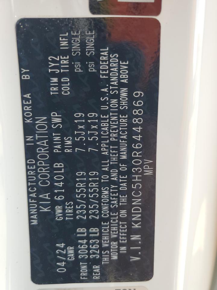 2024 Kia Carnival Ex VIN: KNDNC5H30R6448869 Lot: 83948515