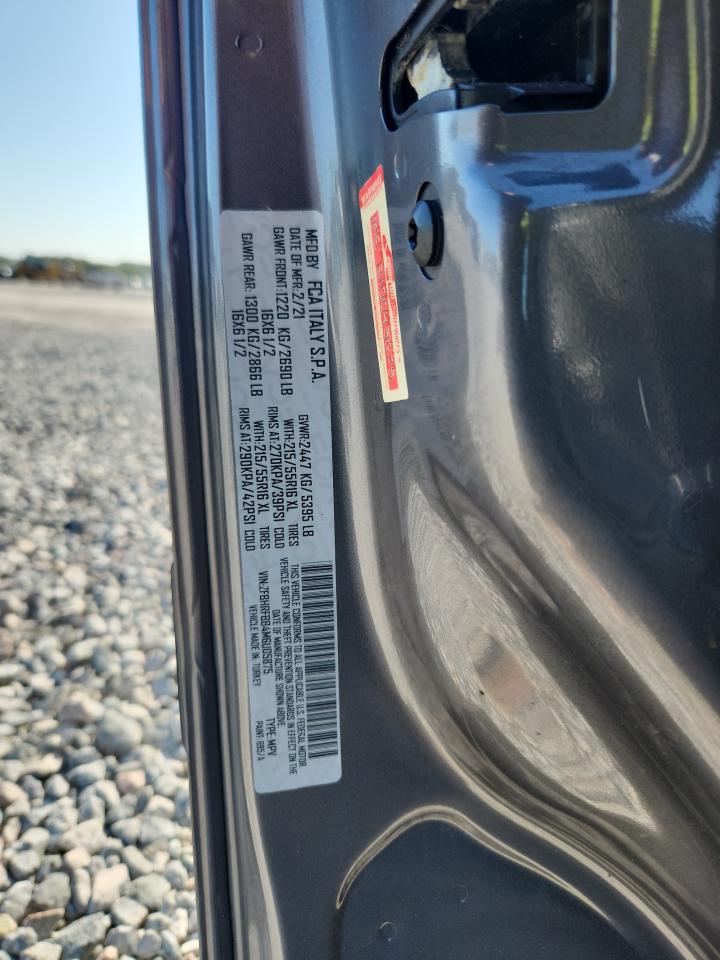 2021 Ram Promaster City Slt VIN: ZFBHRFBB4M6U05875 Lot: 80871815