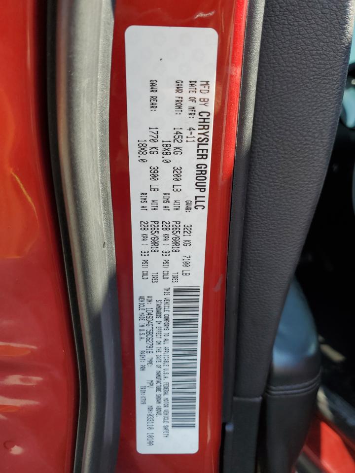 2011 Dodge Durango Crew VIN: 1D4SD4GT5BC627916 Lot: 81107705