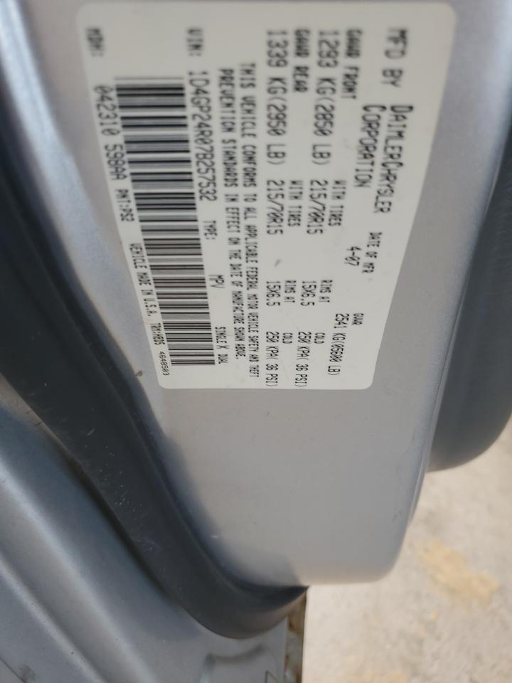 2007 Dodge Grand Caravan Se VIN: 1D4GP24R07B257532 Lot: 84647715