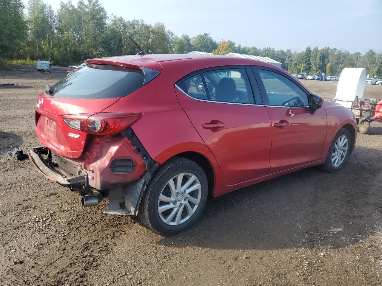 2014 Mazda 3 Touring red hatchback gasoline JM1BM1L79E1134230 photo #4