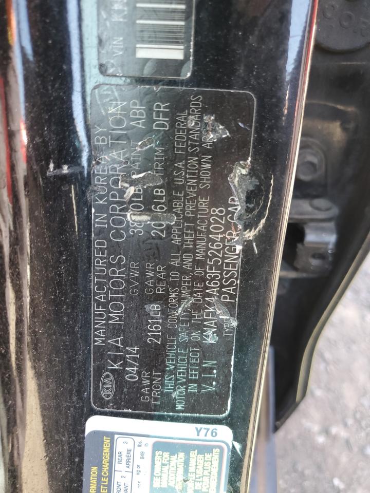 2015 Kia Forte Lx VIN: KNAFK4A63F5264028 Lot: 71312495