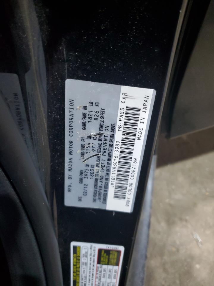 2012 Mazda 3 I VIN: JM1BL1V83C1613989 Lot: 84265525