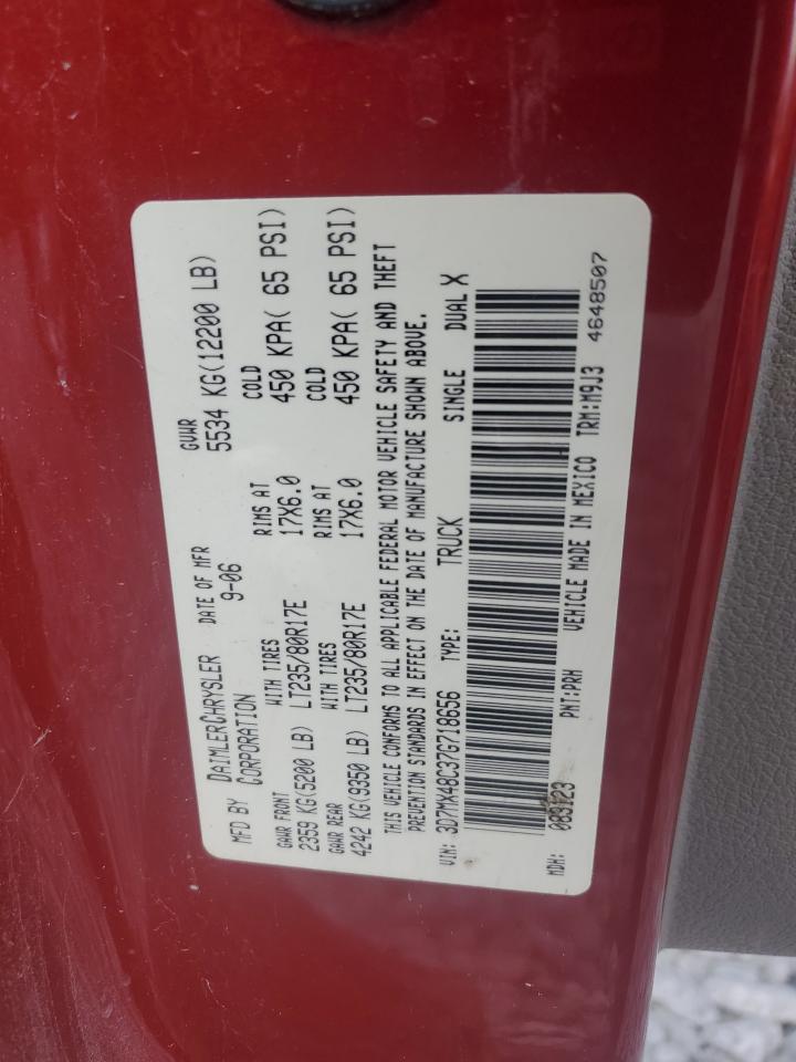 2007 Dodge Ram 3500 St VIN: 3D7MX48C37G718656 Lot: 80201665