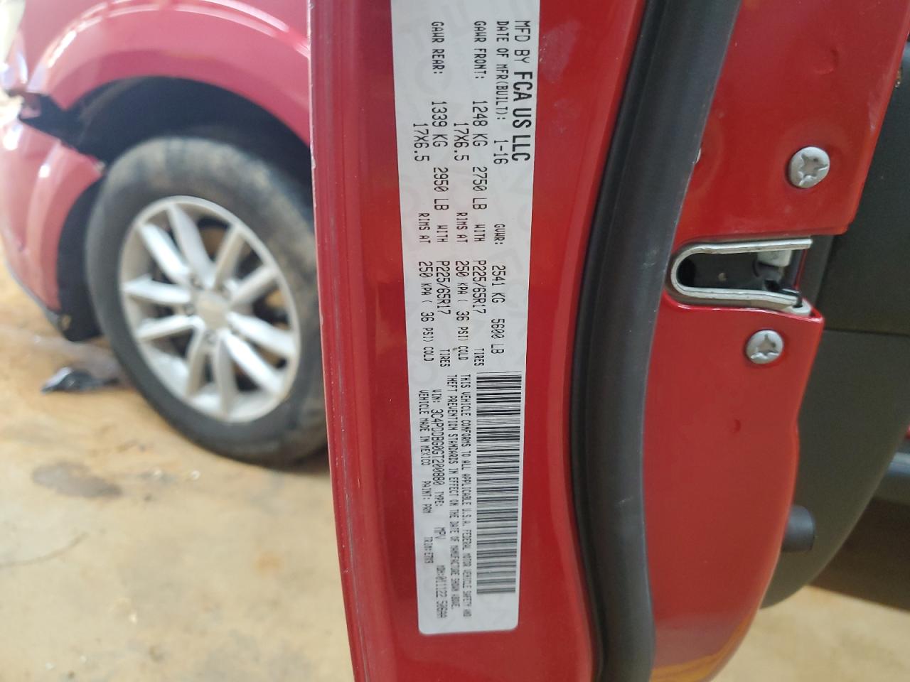 2016 Dodge Journey Sxt VIN: 3C4PDDBG0GT200880 Lot: 82105745